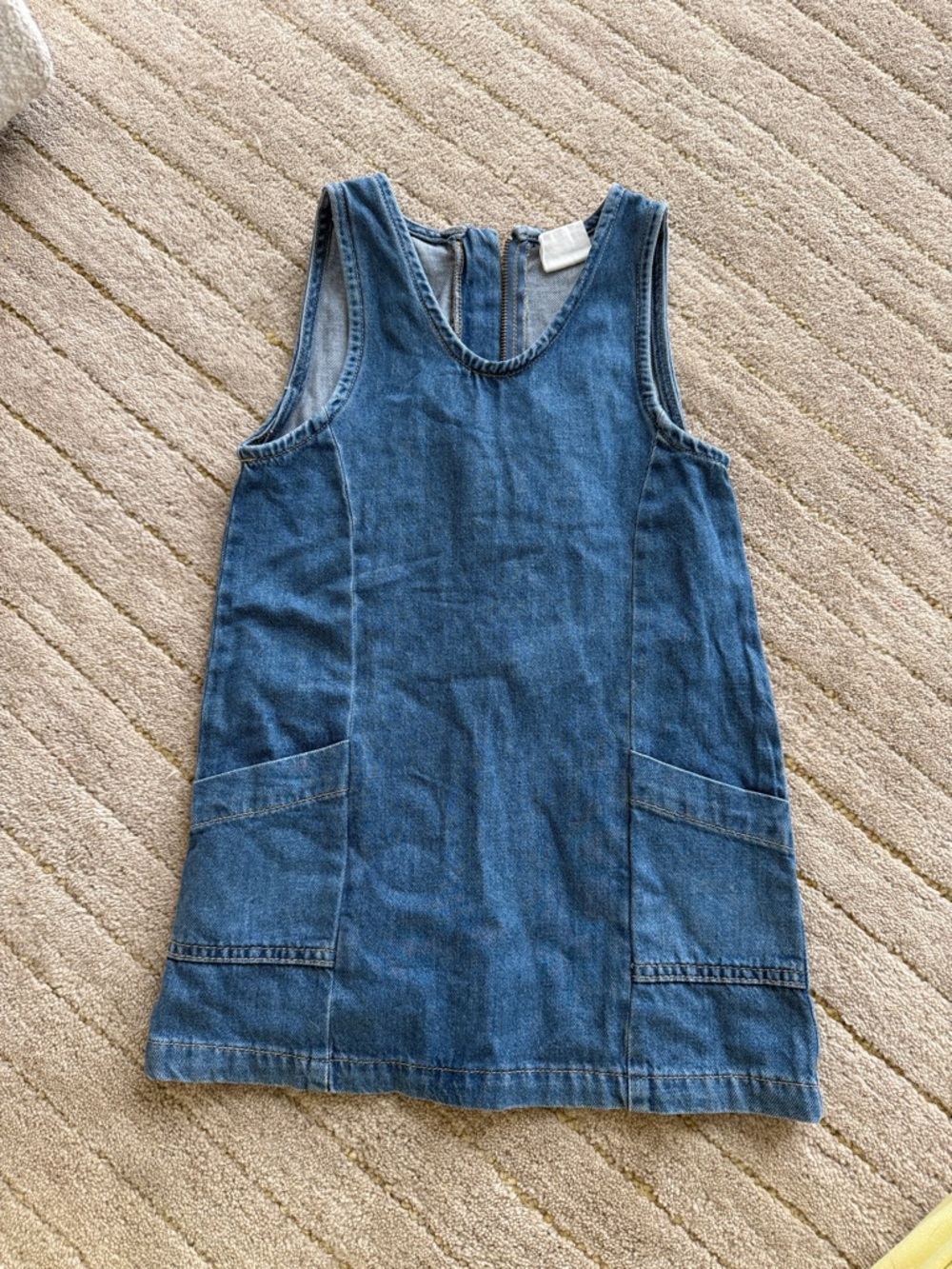 Cotton On Denim Blue Sleeveless Pinafore Dress